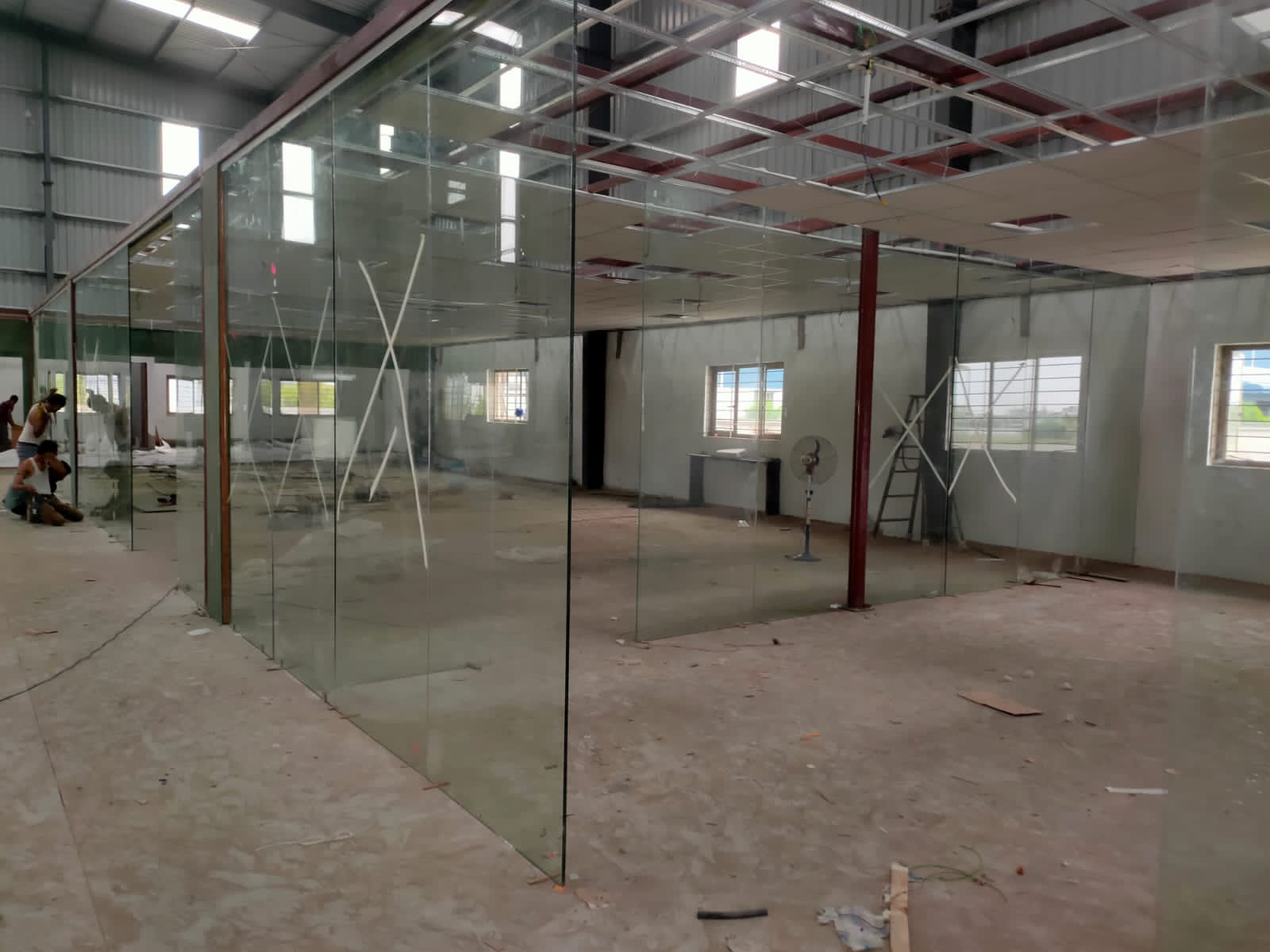 12mm toughen glass work