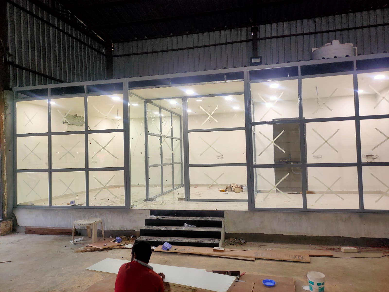 12mm toughen glass work