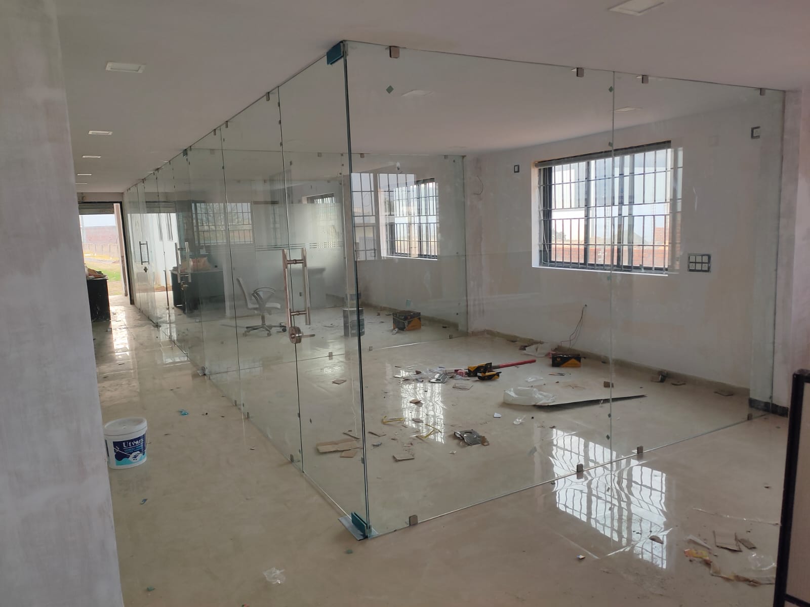 12mm toughen glass work
