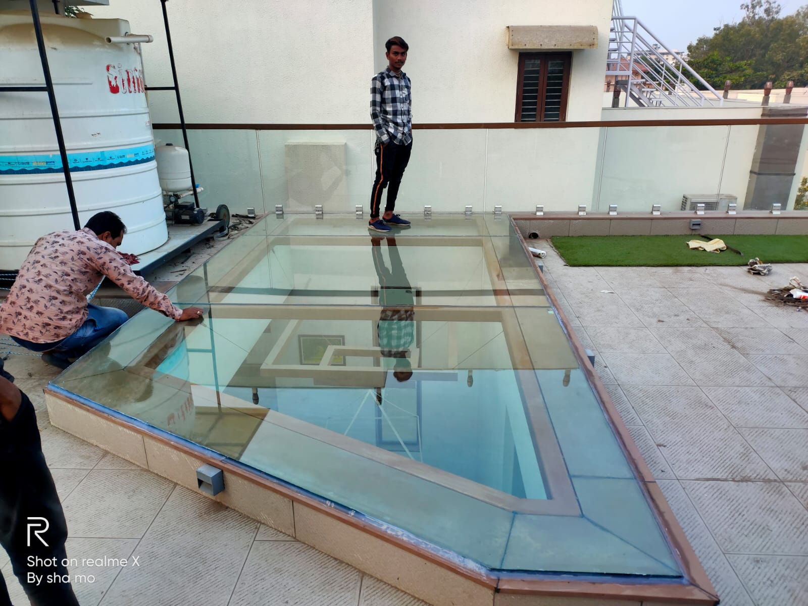 12mm toughen glass work
