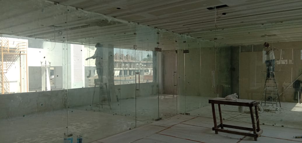 12mm toughen glass work