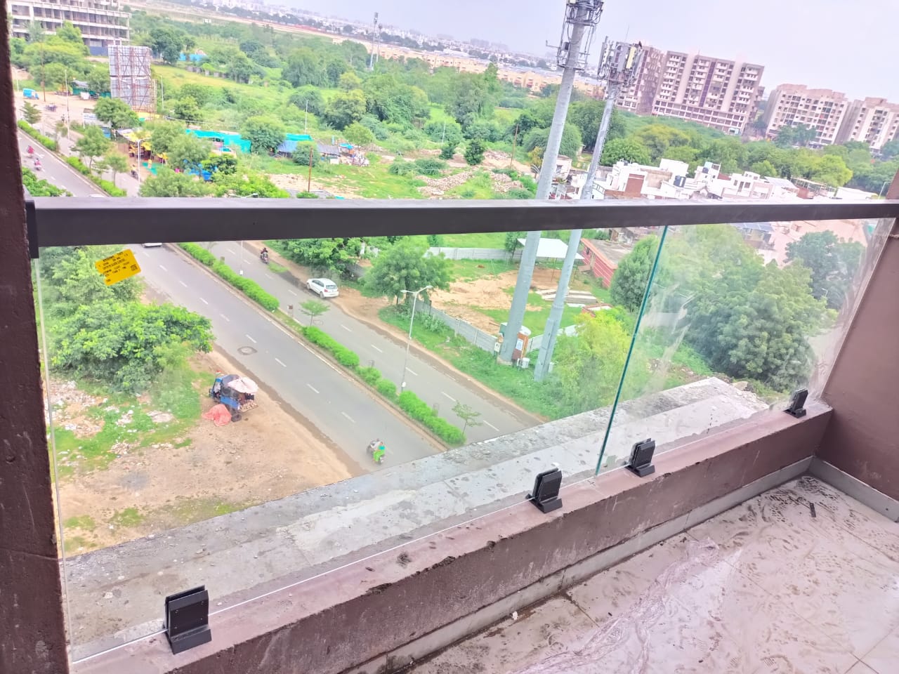 Aluminium Glass Reling Work