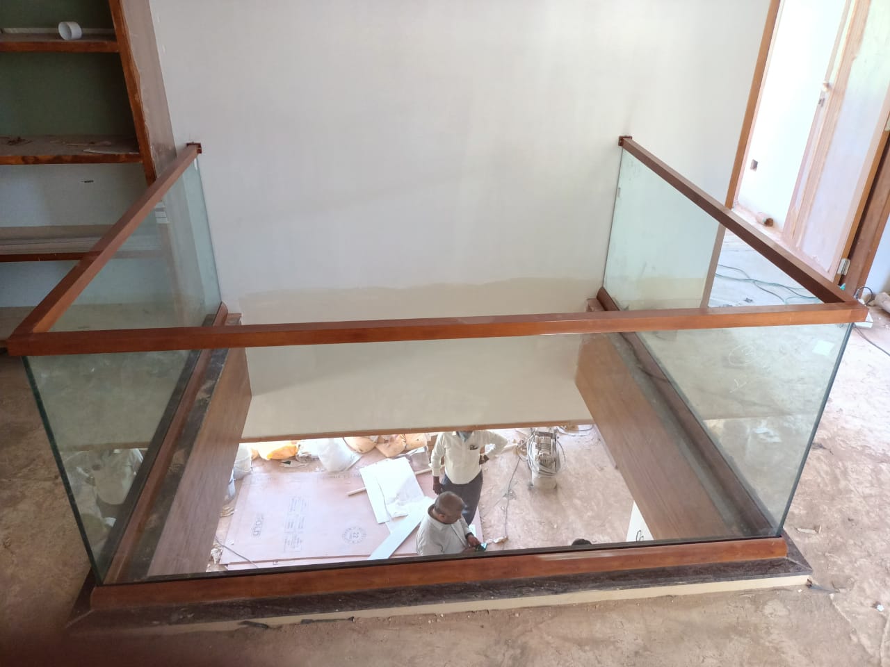 Aluminium Glass Reling Work