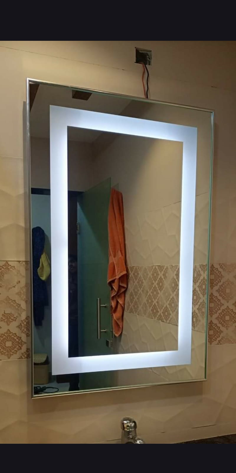 Led Glass Mirror Work