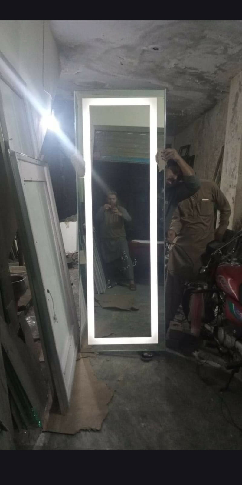 Led Glass Mirror Work